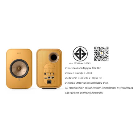 ลำโพง KEF : LS-X II (AMBER HAZE)_6